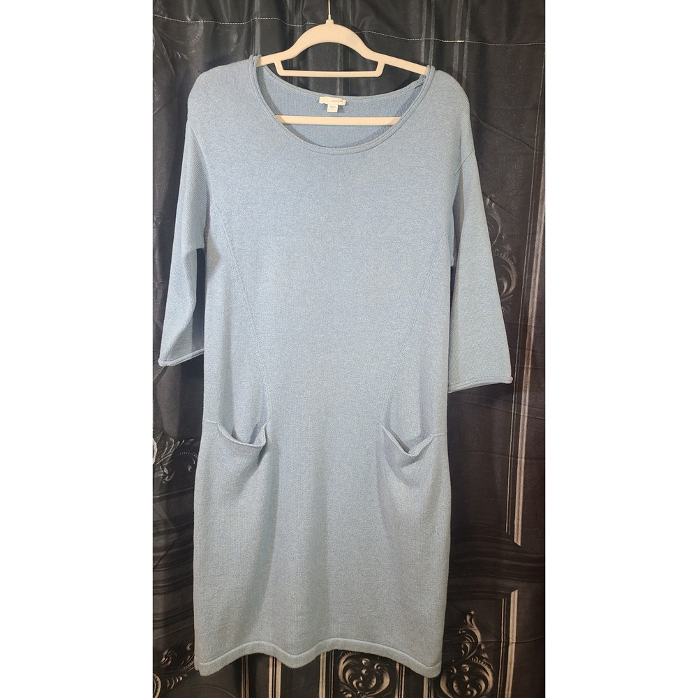 Pure Jill Blue‎ Cotton Cashmere Blend Dress size S